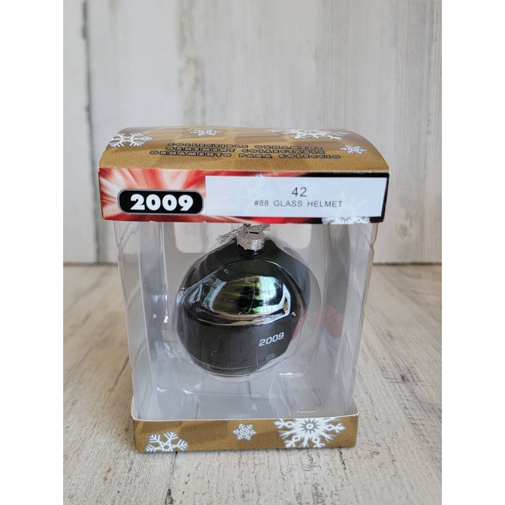 Trevco 88 glass helmet vintage Mountain Dew NASCAR ornament xmas